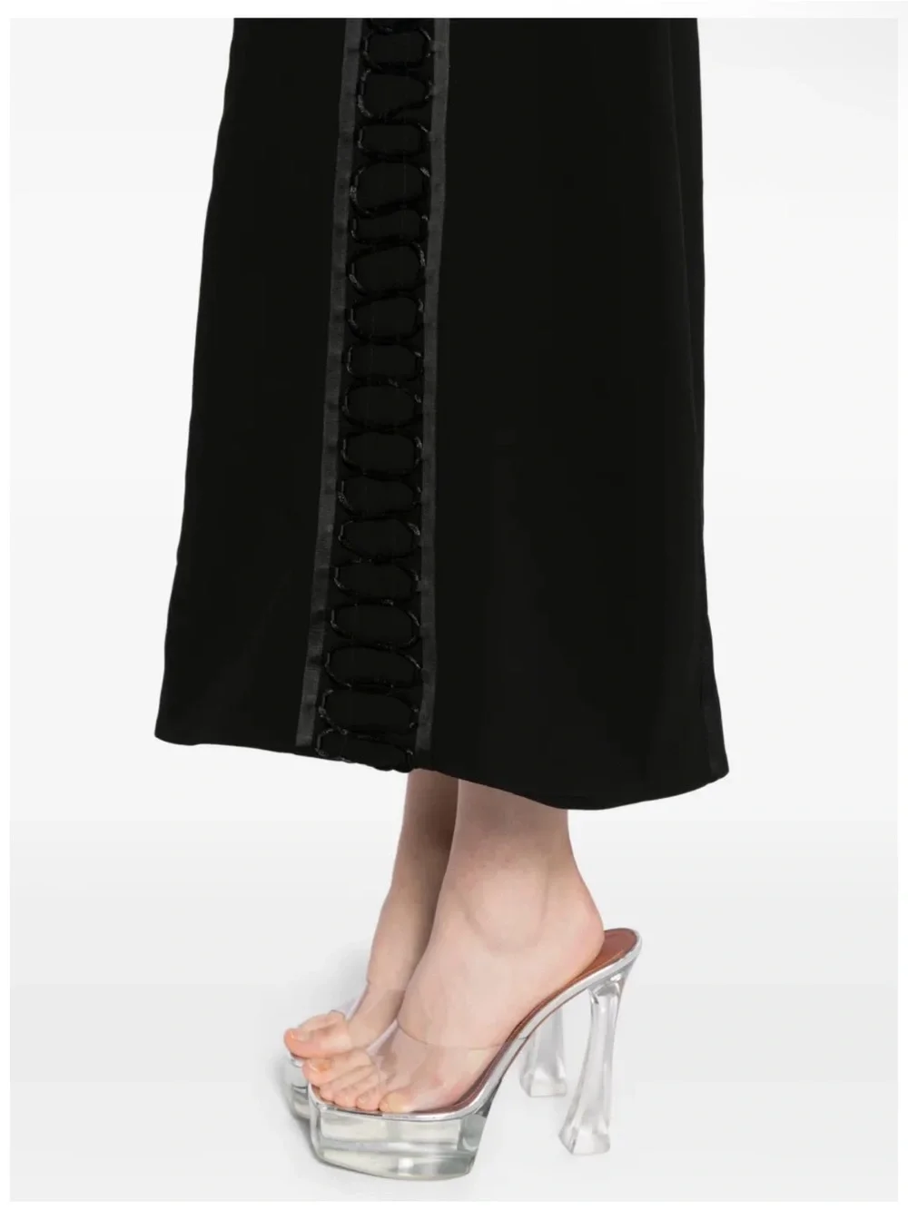 New With Tags SIMKHAI Dennison Dress Strapless Black Midi - Picture 6 of 12